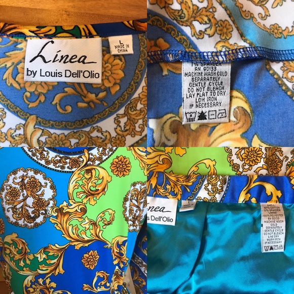 Linea by Louis Dell’ Olio neon print 2 piece dress - Picture 12 of 16